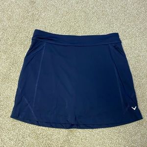 Callaway Navy Skort Tennis Skirt Golf Skirt Size Medium with Pockets.